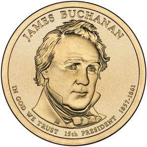 2010 1-dollar - P - James Buchanan reverse